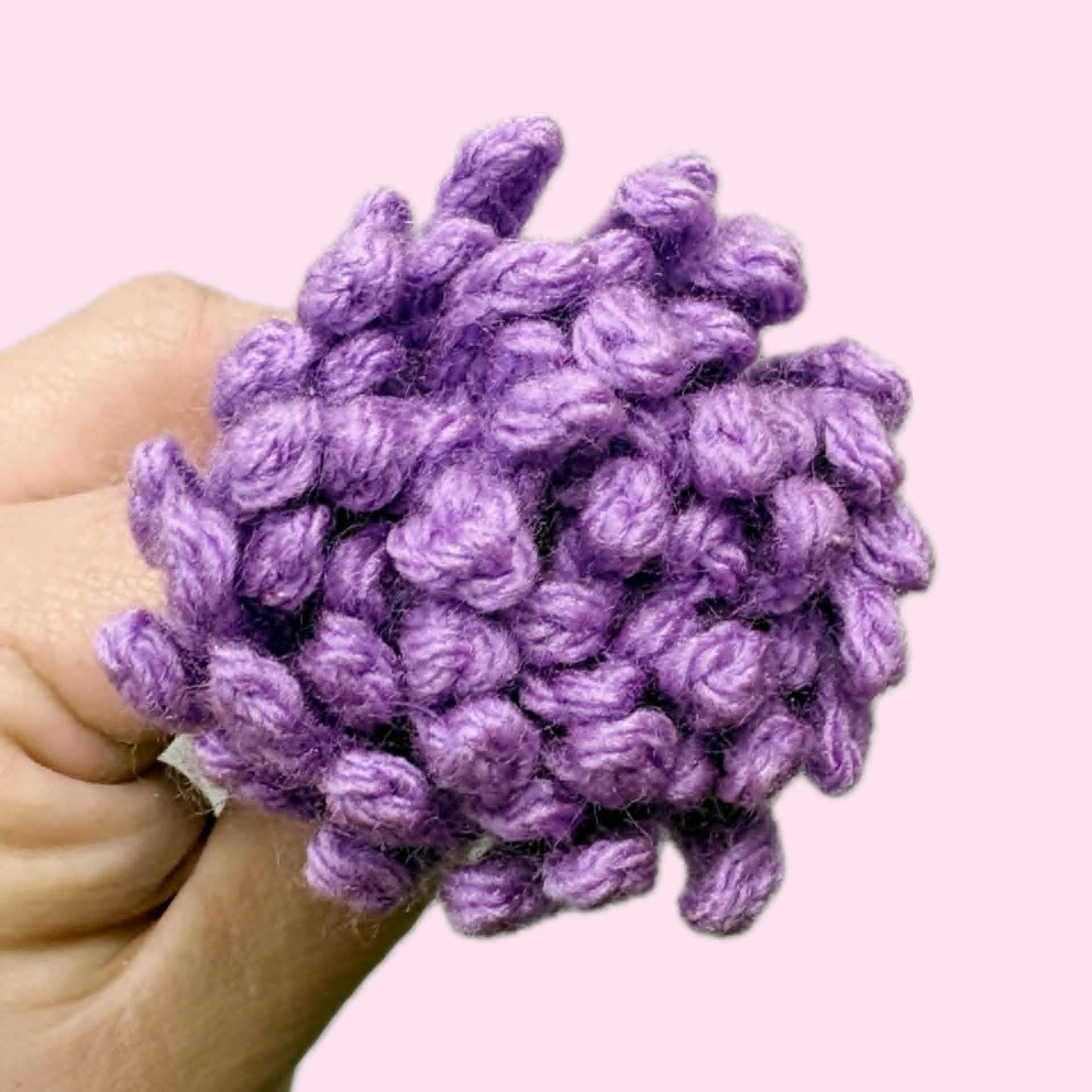 HOOKED BY JEN- Single Flower Purple 1