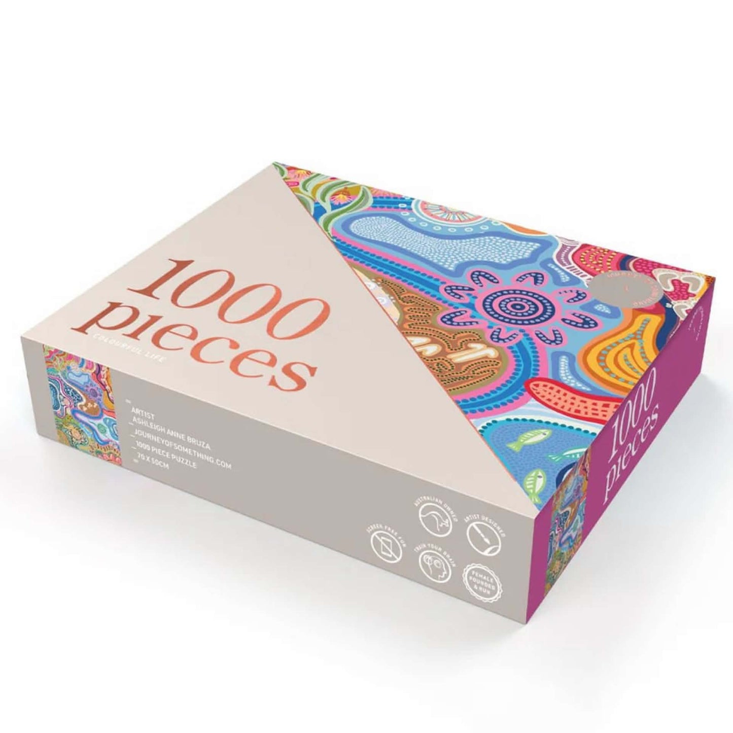 JOURNEY OF SOMETHING - 1000 PIECE PUZZLE - COLOURFUL LIFE - Ashleigh Anne Bruza