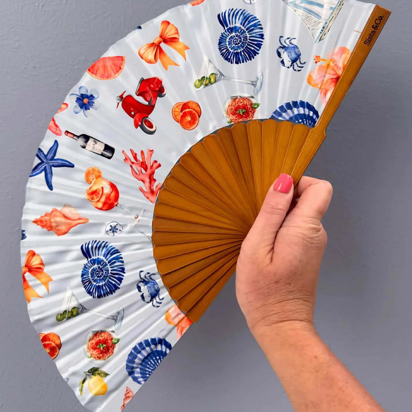 SISTA & CO. - BESPOKE HAND FANS - Take Me Away - Medium