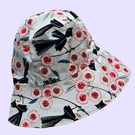 Teacups n Quilts - Willy Wagtail Jocelyn Proust Fabric Hat-Adult Size