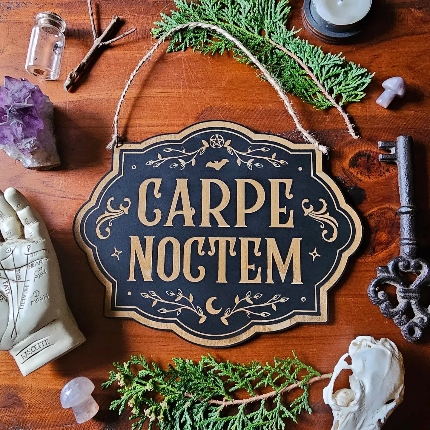 YISKA Carpe Noctem Sign