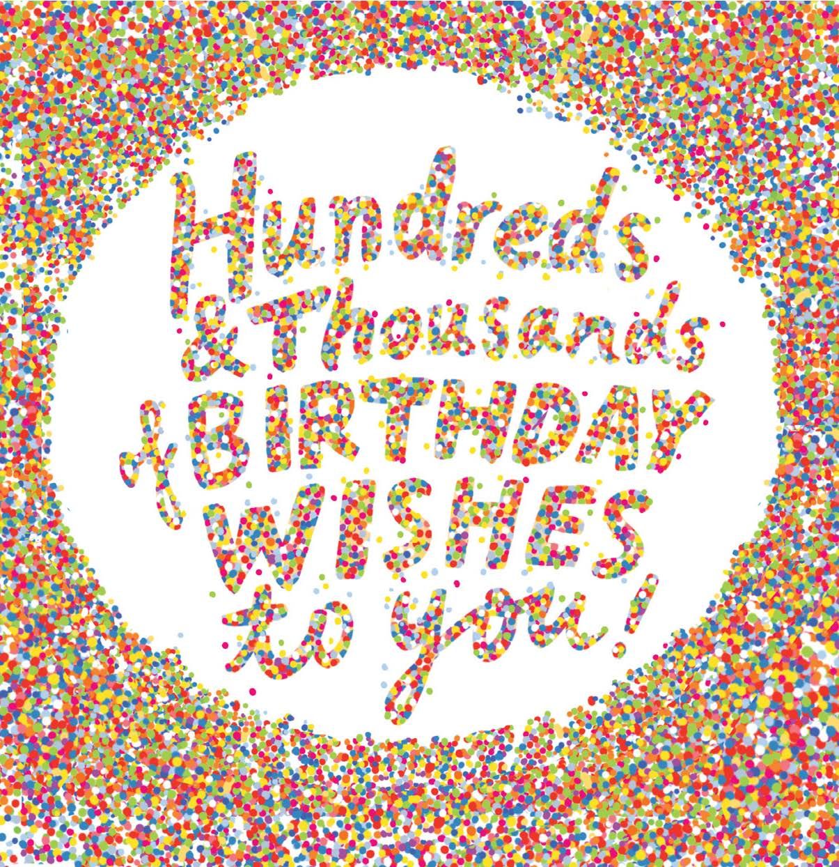 NUOVO - 100s & 1000s Of Birthday Wishes- GREETING CARD- By Cat MacInnes