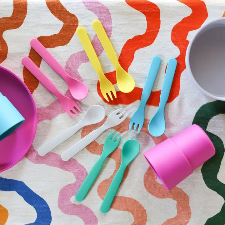 BOBO & BOO- Plant-Based Cutlery Set - Yellow