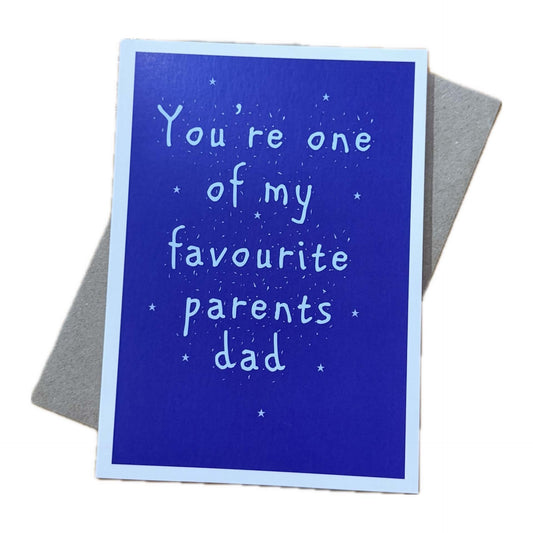 CANDLE BARK CREATIONS - FAVOURITE PARENT DAD - FATHER'S DAY Greeting Card
