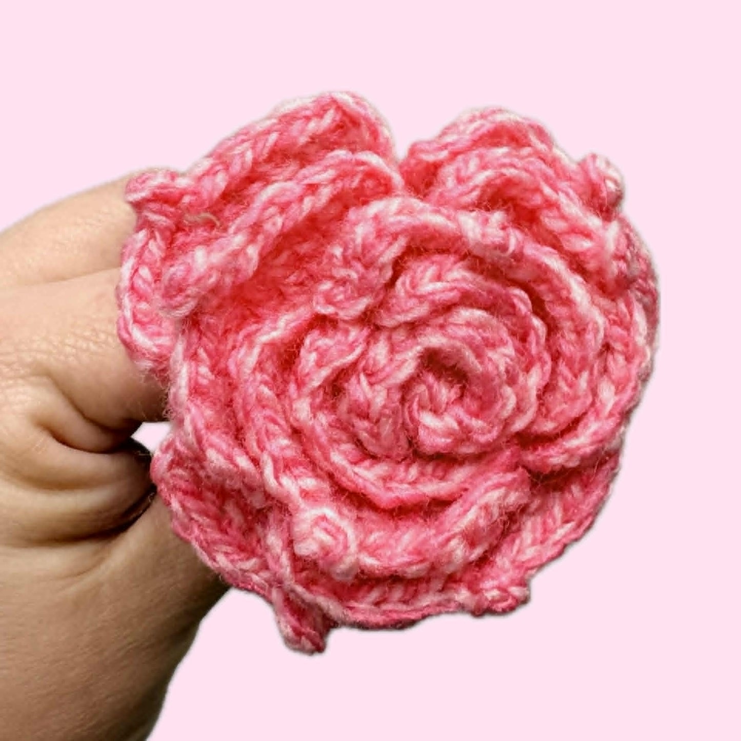 HOOKED BY JEN- Single Flower Pink