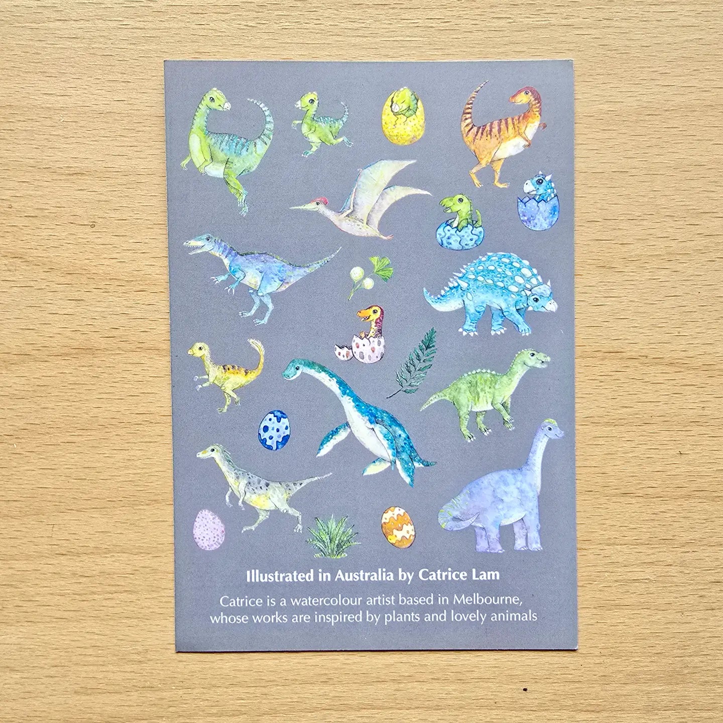 WATERCOLOURS BY CAT- Australian Dinosaur Vinyl Sticker Pack