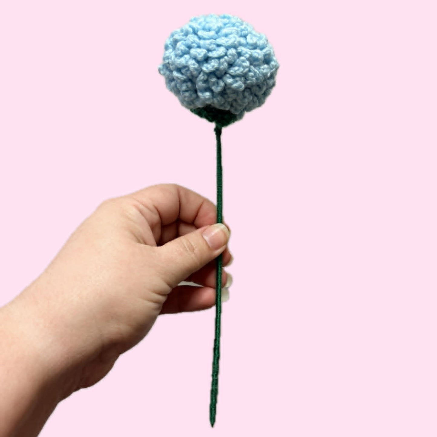 HOOKED BY JEN- Single Flower Blue