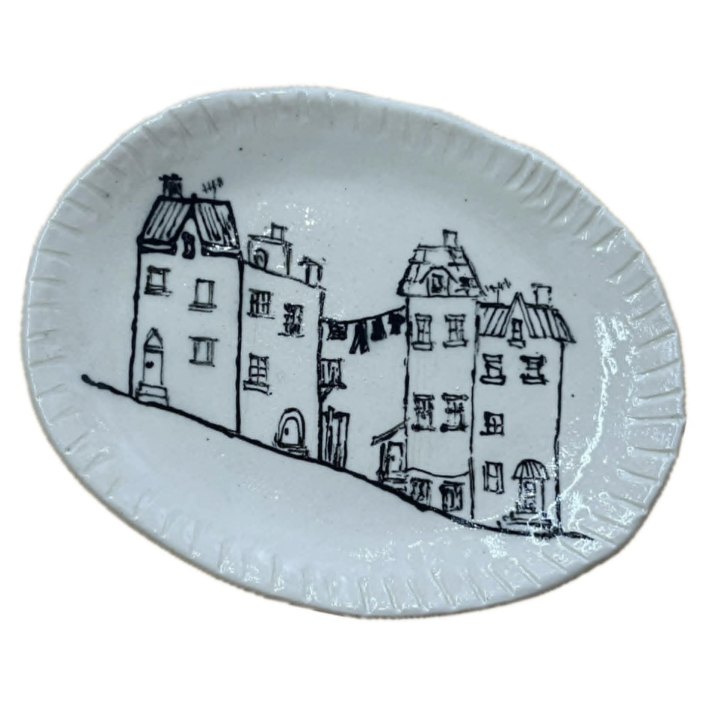 BELOVED POTTERY - Drawing Plate (small) - Laundry Lane