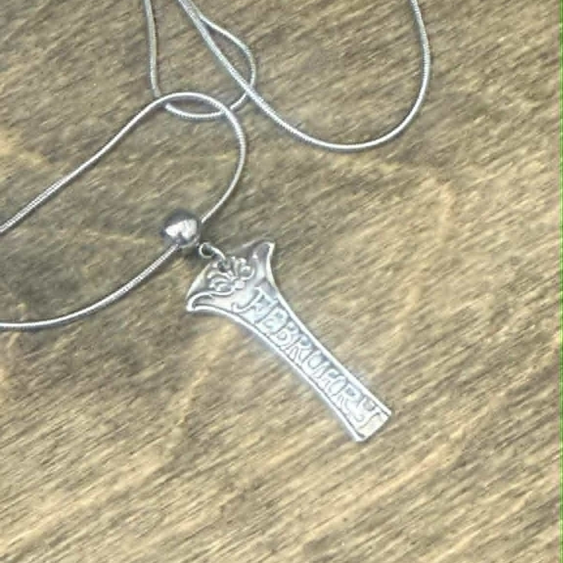 MOLLY MADE- February Zodiac Pendant Necklace