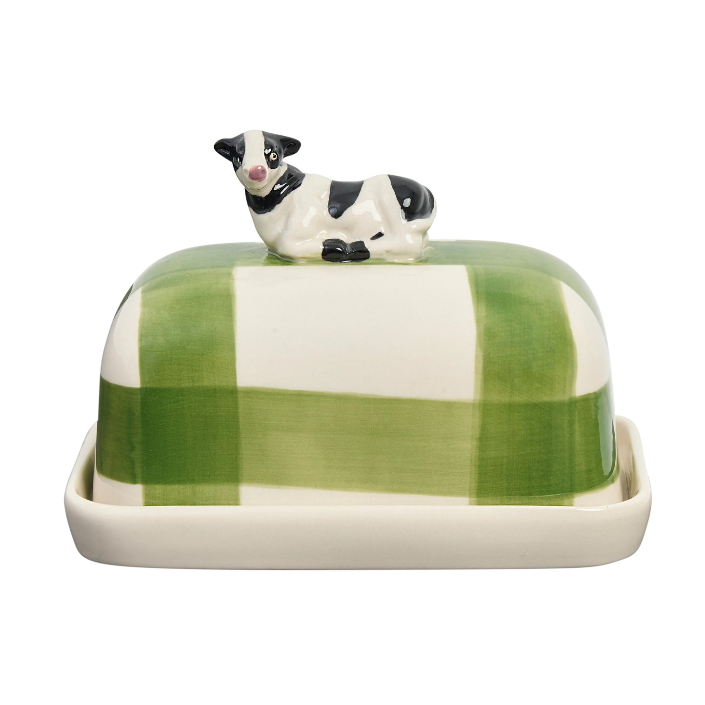 ROBERT GORDON POTTERY - "Cow" Butter Dish/Butter Up