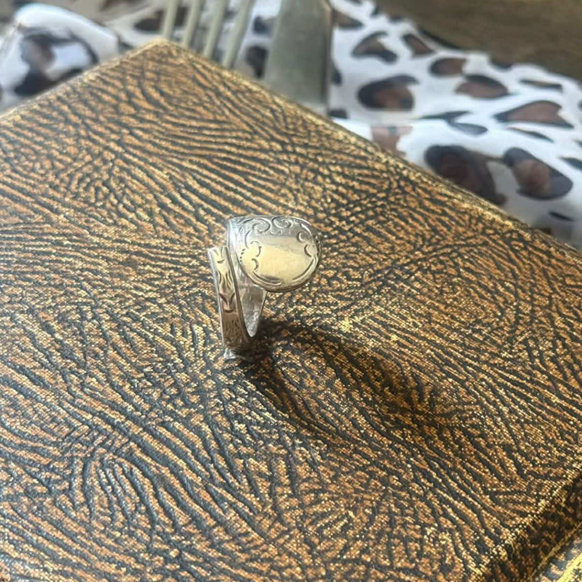 MOLLY MADE - 1950s 'Jasmine' Spoon Handle Wrap Ring