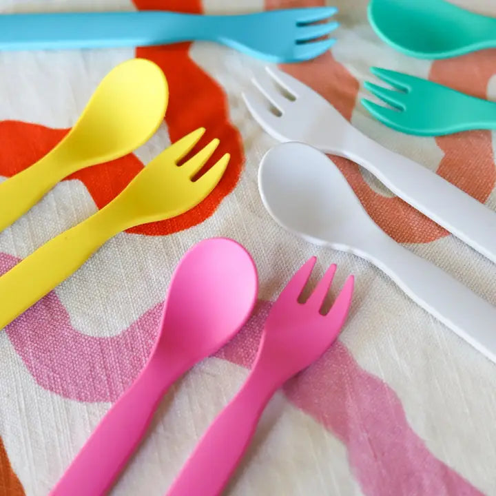 BOBO & BOO- Plant-Based Cutlery Set - Pink