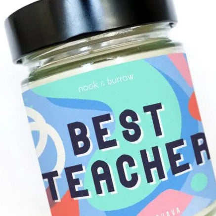 NOOK & BURROW- "BEST TEACHER CANDLE" - Black Fig & Guava