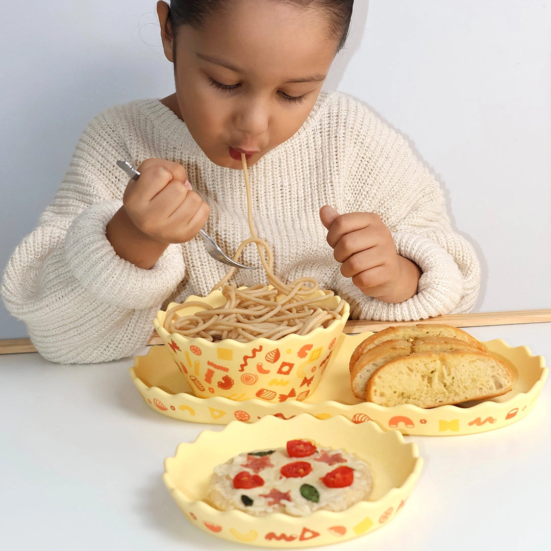 CHINO CLUB- Pasta Wavy Edge Silicone Bowl and Plate Set