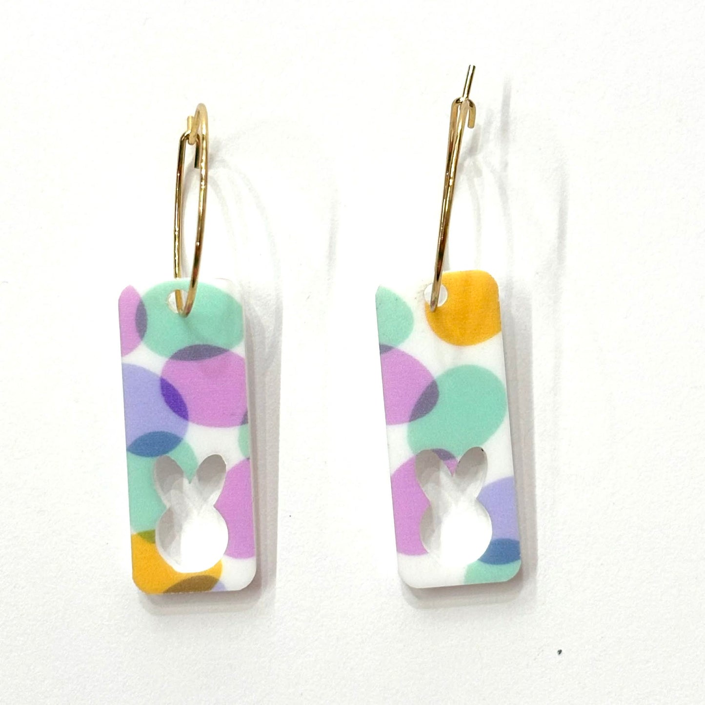 MAKIN' WHOOPEE - EASTER "Bunny Cutouts" HOOP EARRINGS