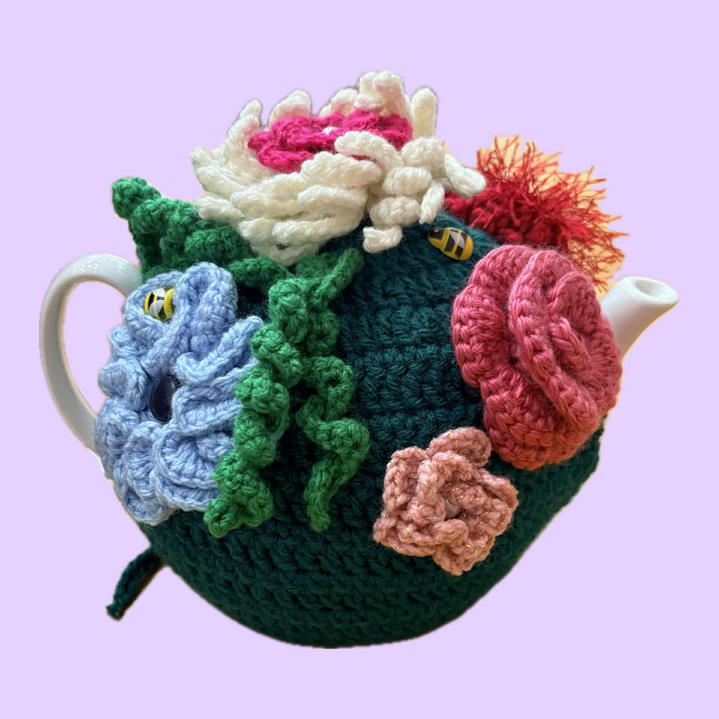 BEAKNITS- CROCHET TEA COSY - Flower Garden