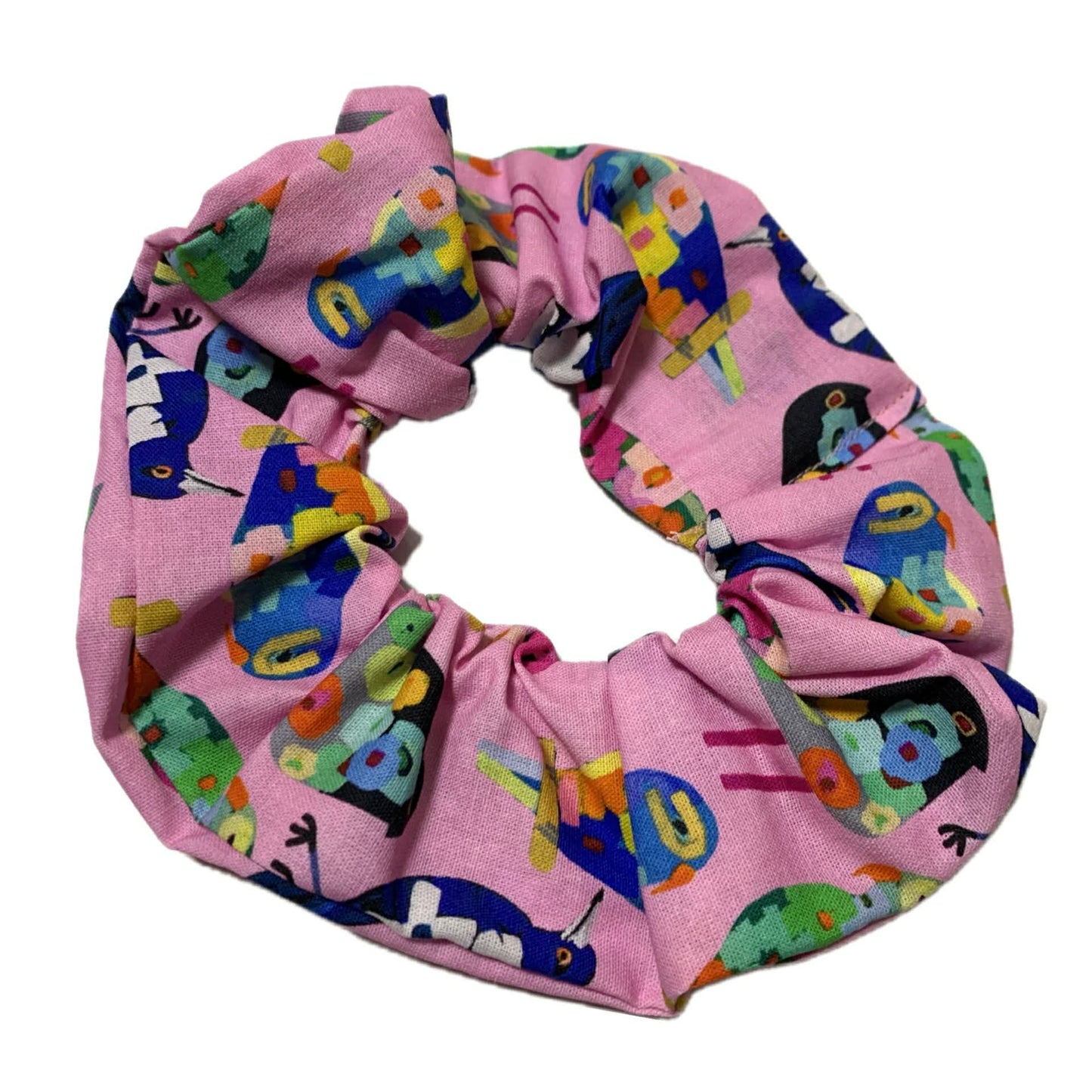 MUMMA WHOOPEE - JUMBO "Flower Birds" SCRUNCHIES