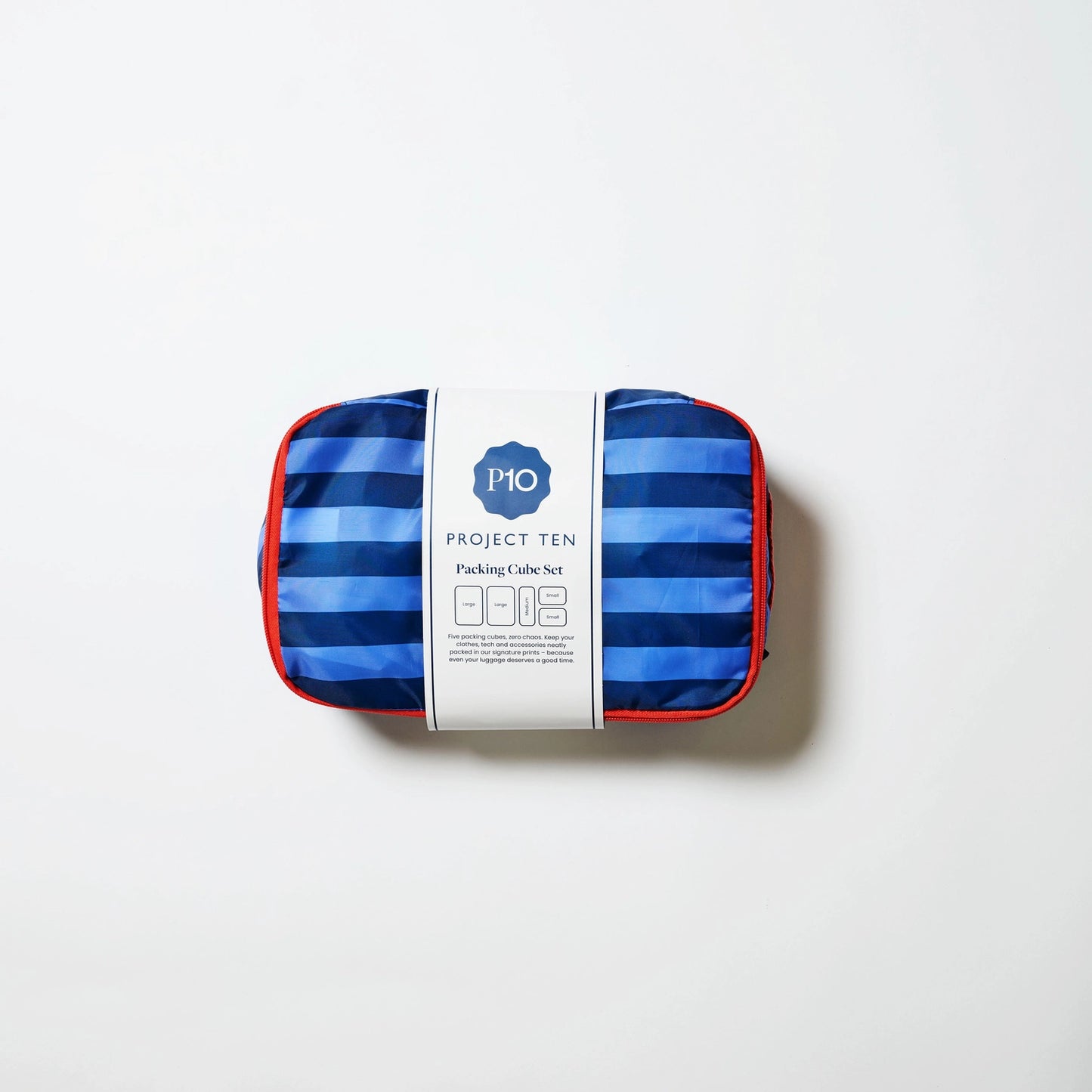 PROJECT TEN - "Blue Stripe" Packing Cube Set