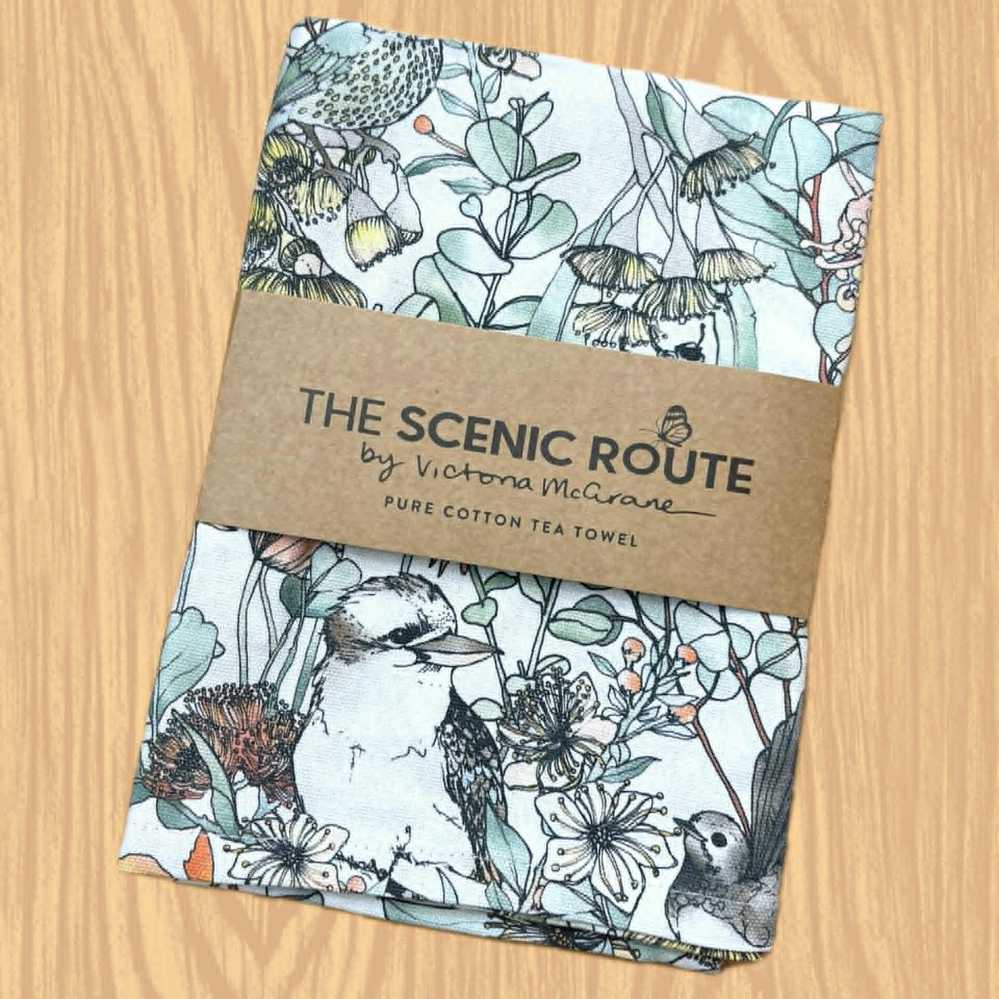 THE SCENIC ROUTE - "AUSTRAIAN FAIRYTALE"- Cotton Art Tea Towel