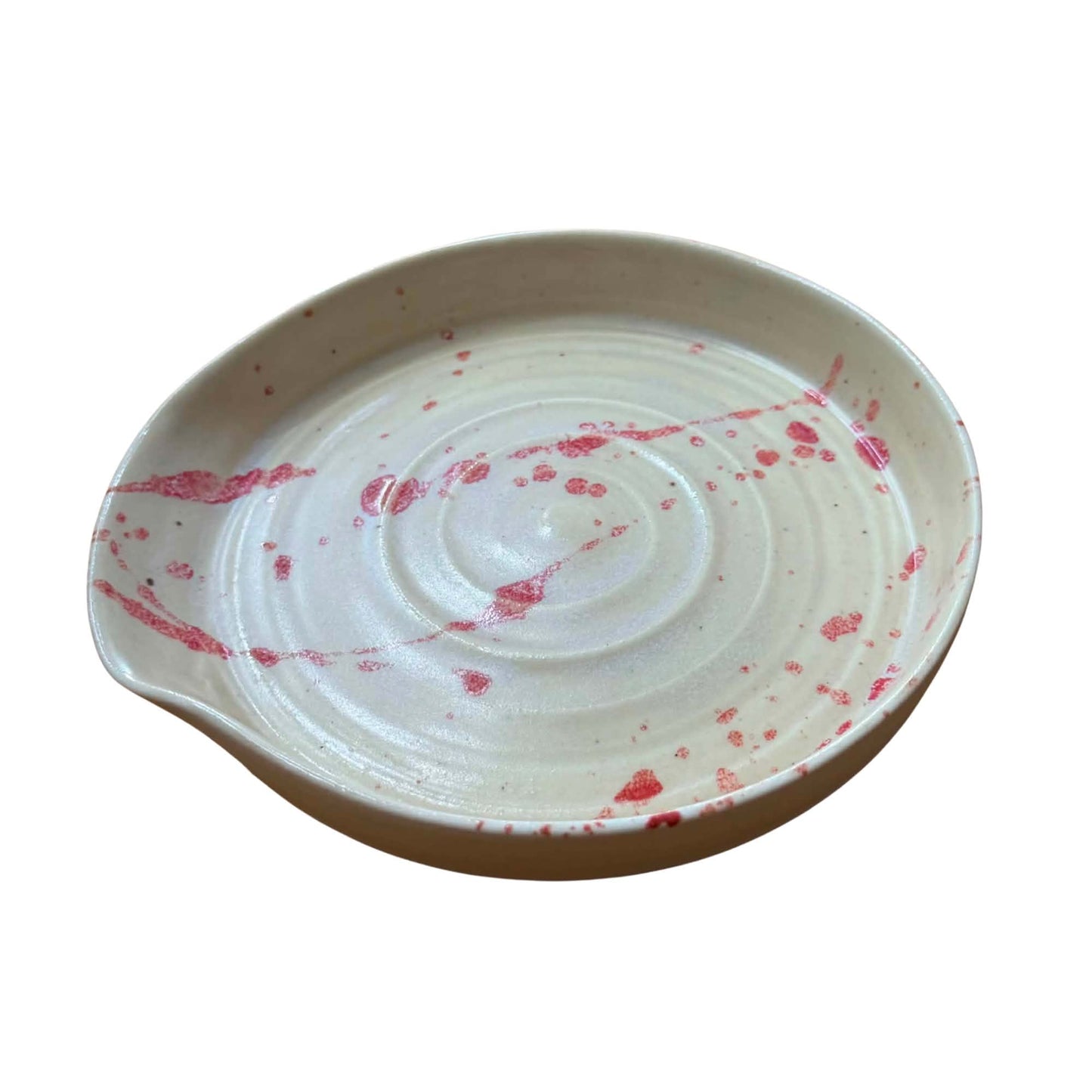 POTTERESS BY ALICIA - Spoon Rest - Pink Splash