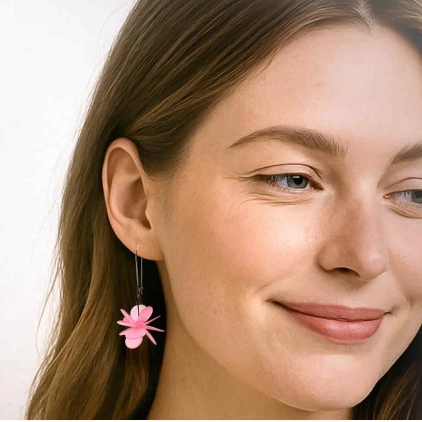 CLAIRE ISHINO- "Botanical White" Blossum Earrings