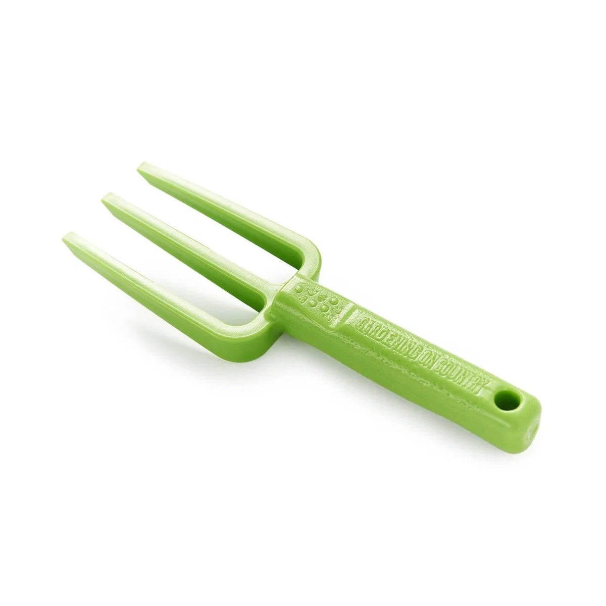 GARDENING ON COUNTRY - Chicky Kids Garden Fork Kakadu Green — Recycled Plastic, Australian Made