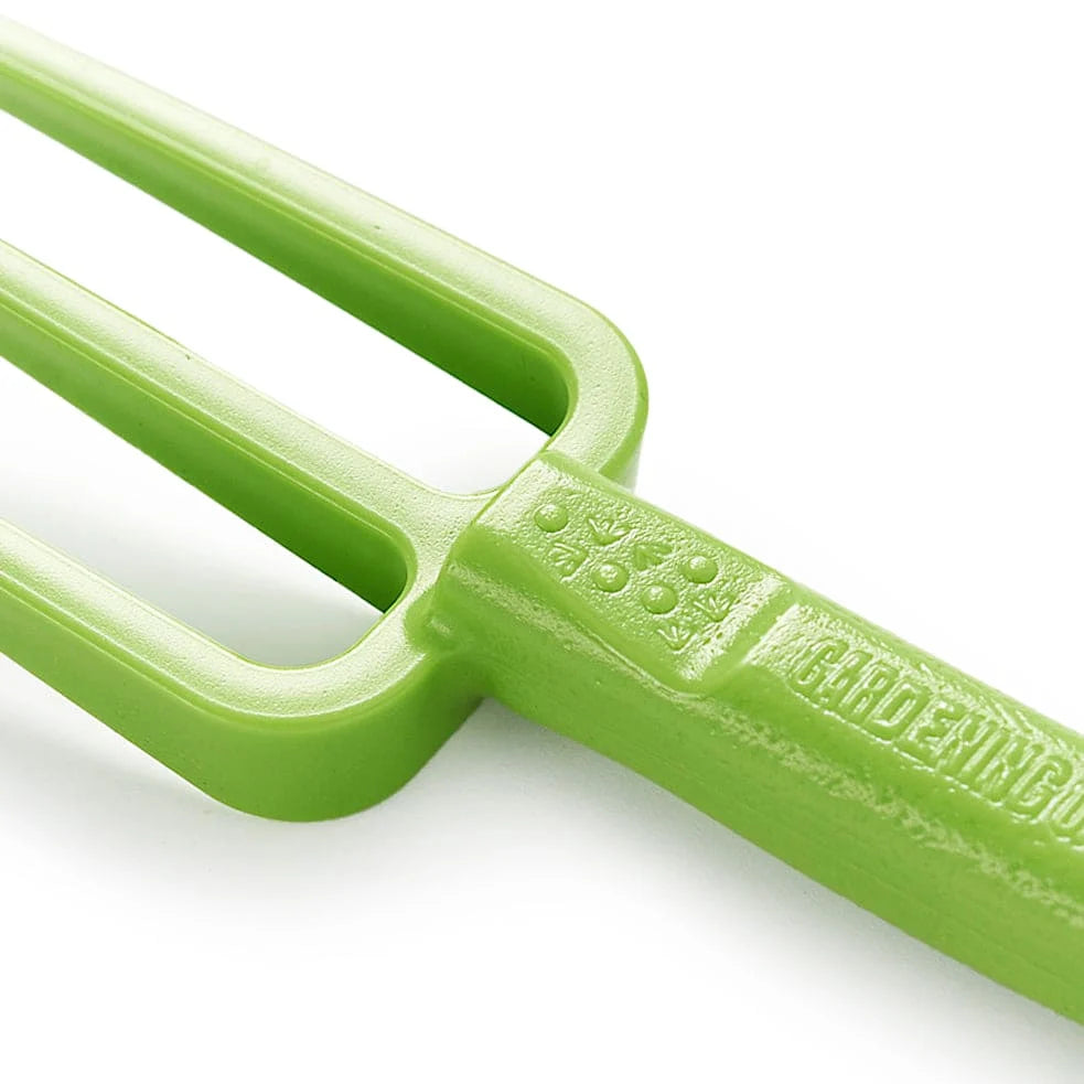 GARDENING ON COUNTRY - Chicky Kids Garden Fork Kakadu Green — Recycled Plastic, Australian Made