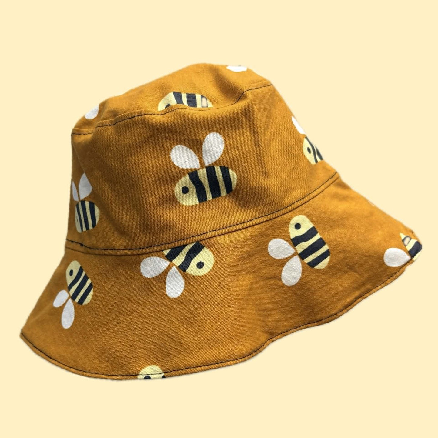 Teacups n Quilts - "Bees" Fabric Hat-Adult Size