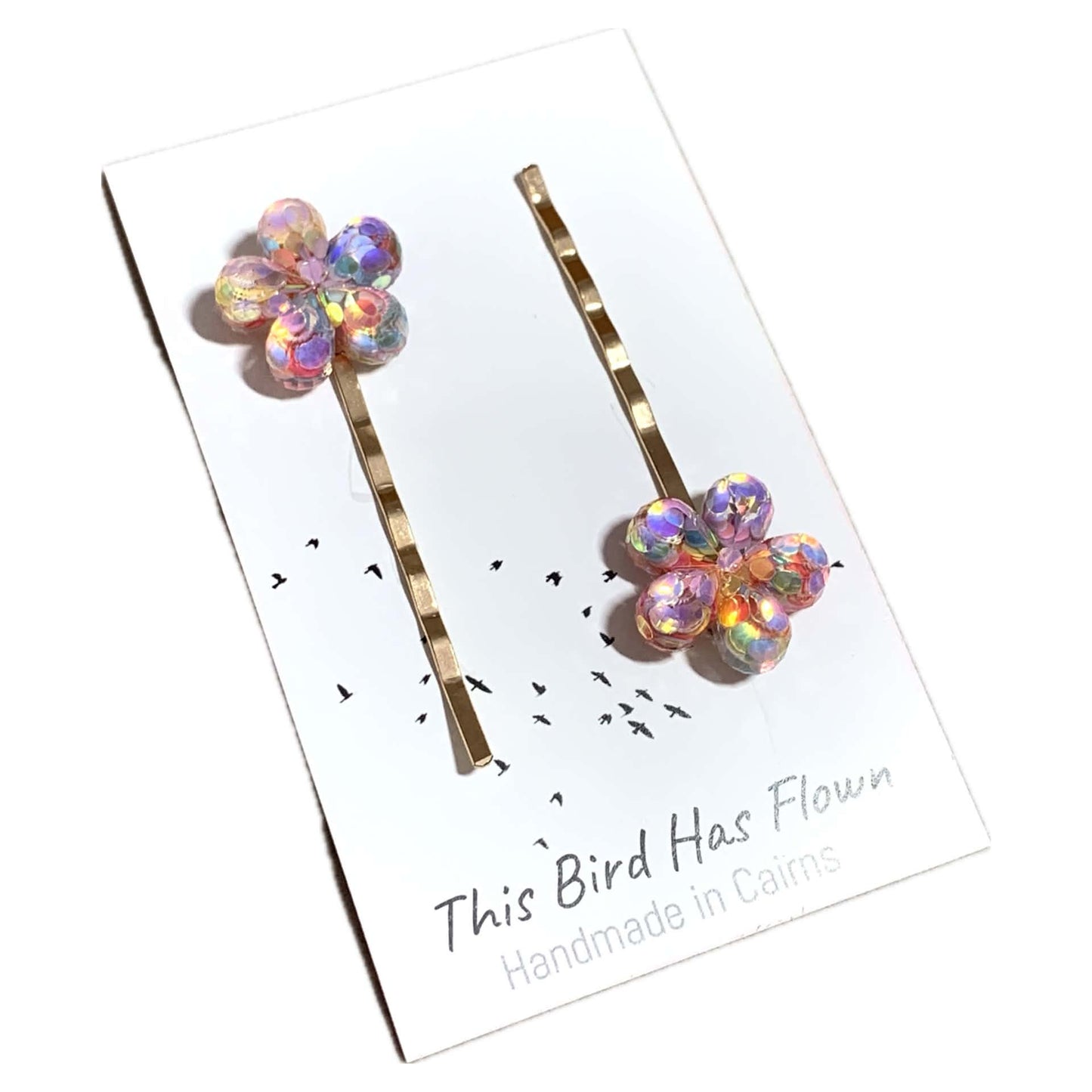 THIS BIRD HAS FLOWN - Confetti Flowers- Hair Pins