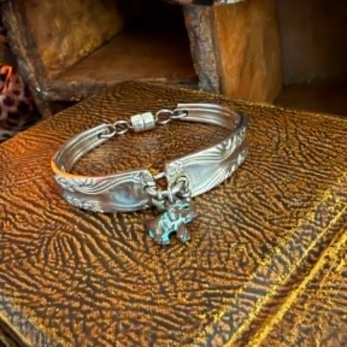 MOLLY MADE- Vintage Silverware Handle Grosvenor 'Charm' Bracelet