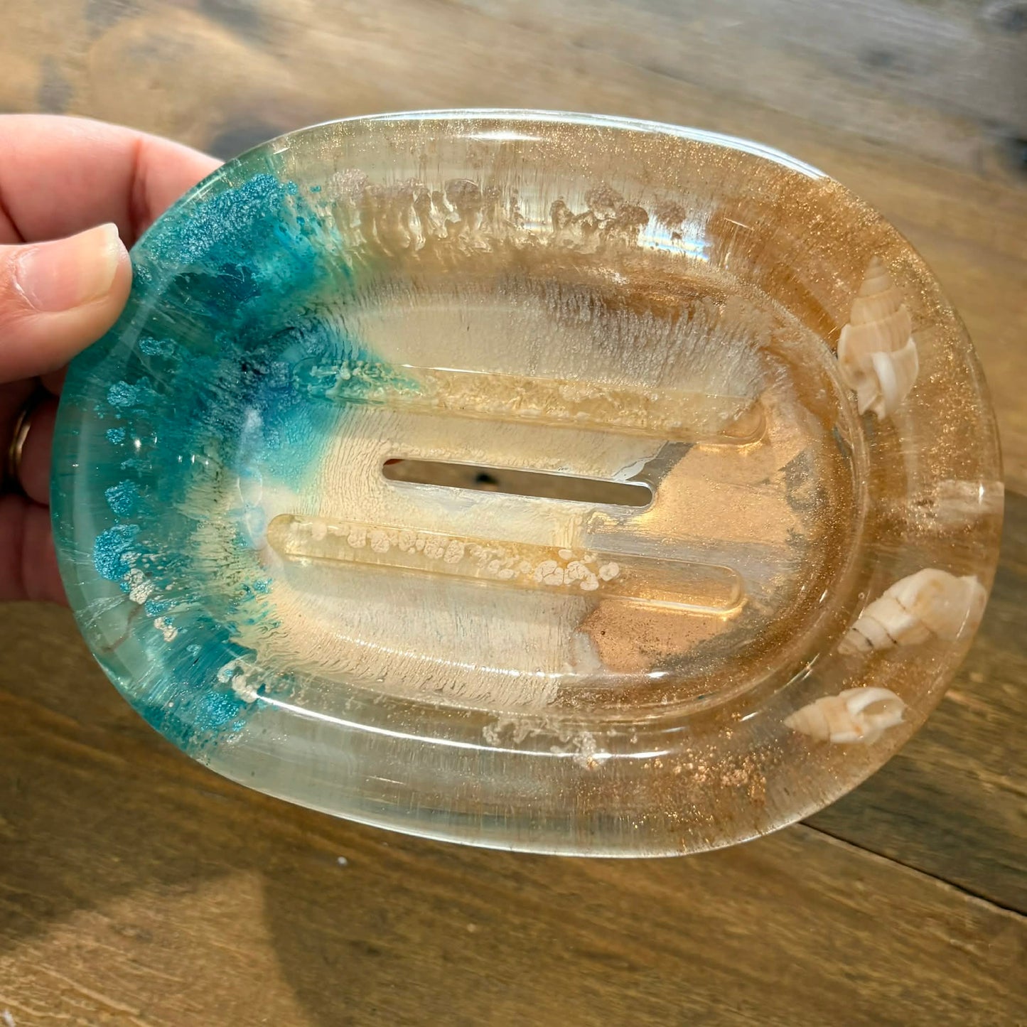 BRENDA STONE ART - Resin Soap dish Oval