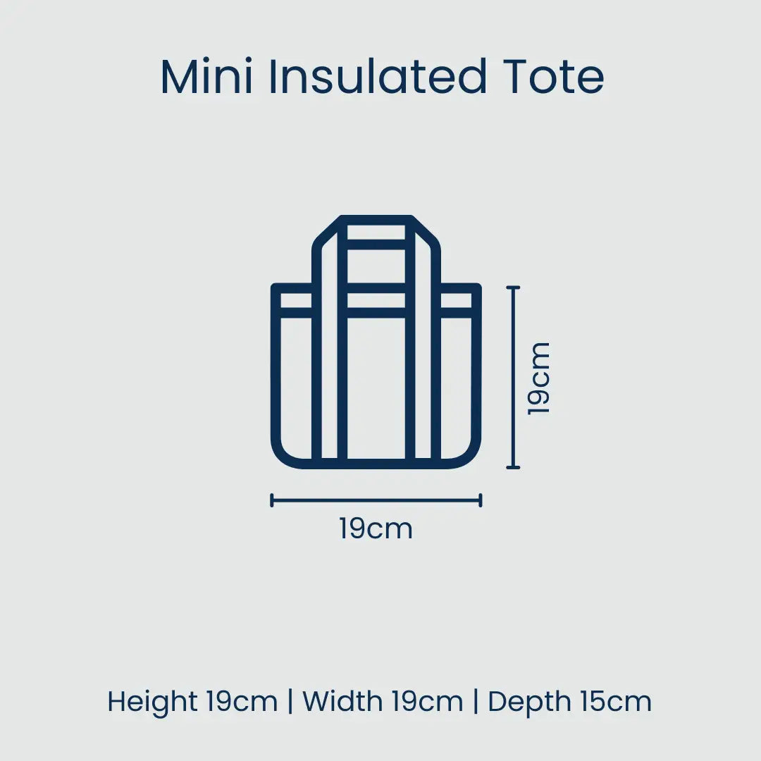 PROJECT TEN - "Wild Child" Mini (Upright) Insulated Tote/Lunch Bag
