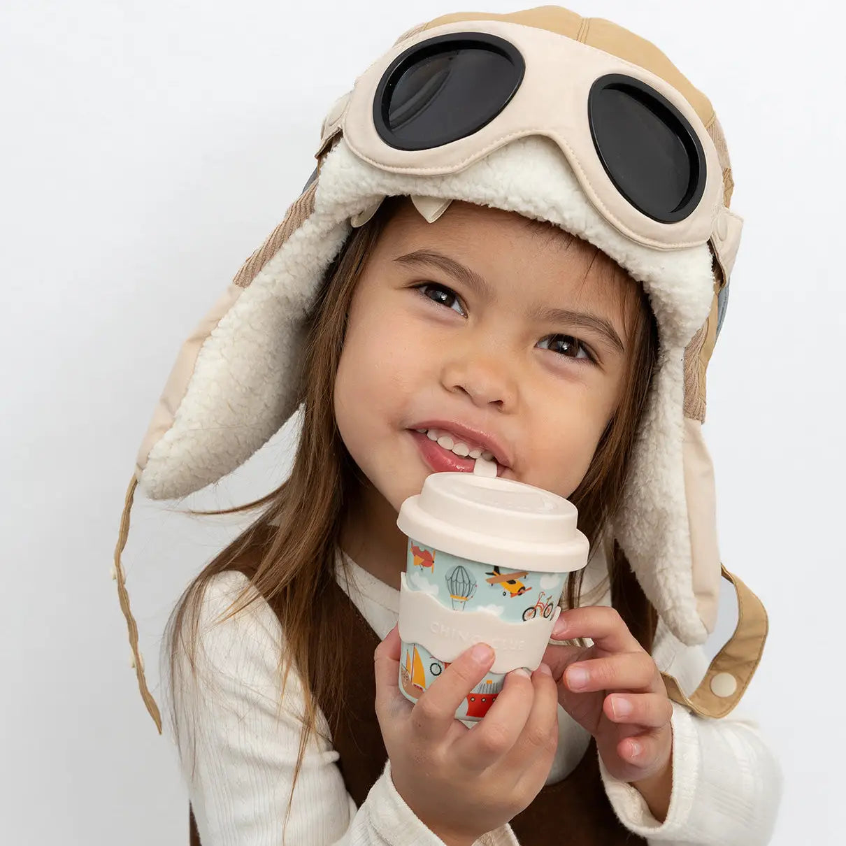CHINO CLUB- Kids 4oz Reusable Babychino Cup- Vehicles