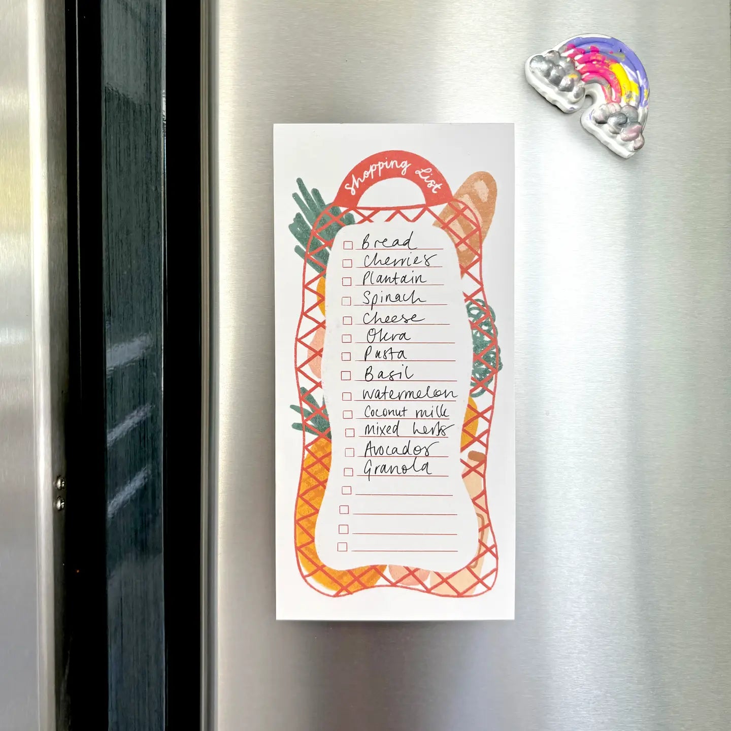 LAUREN SISSON STUDIO- "Shopping List" - Magnetic Notepad