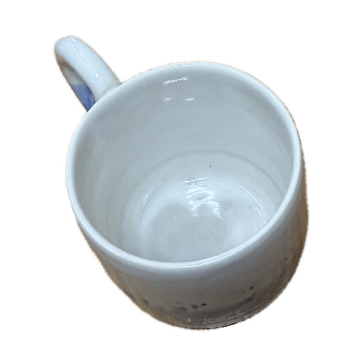 EARTH BY HAND- Hand Painted Blue and White Glazed Mug