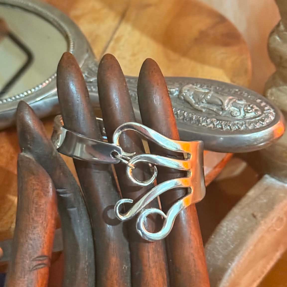 MOLLY MADE- Vintage Hand formed Fork Bracelet