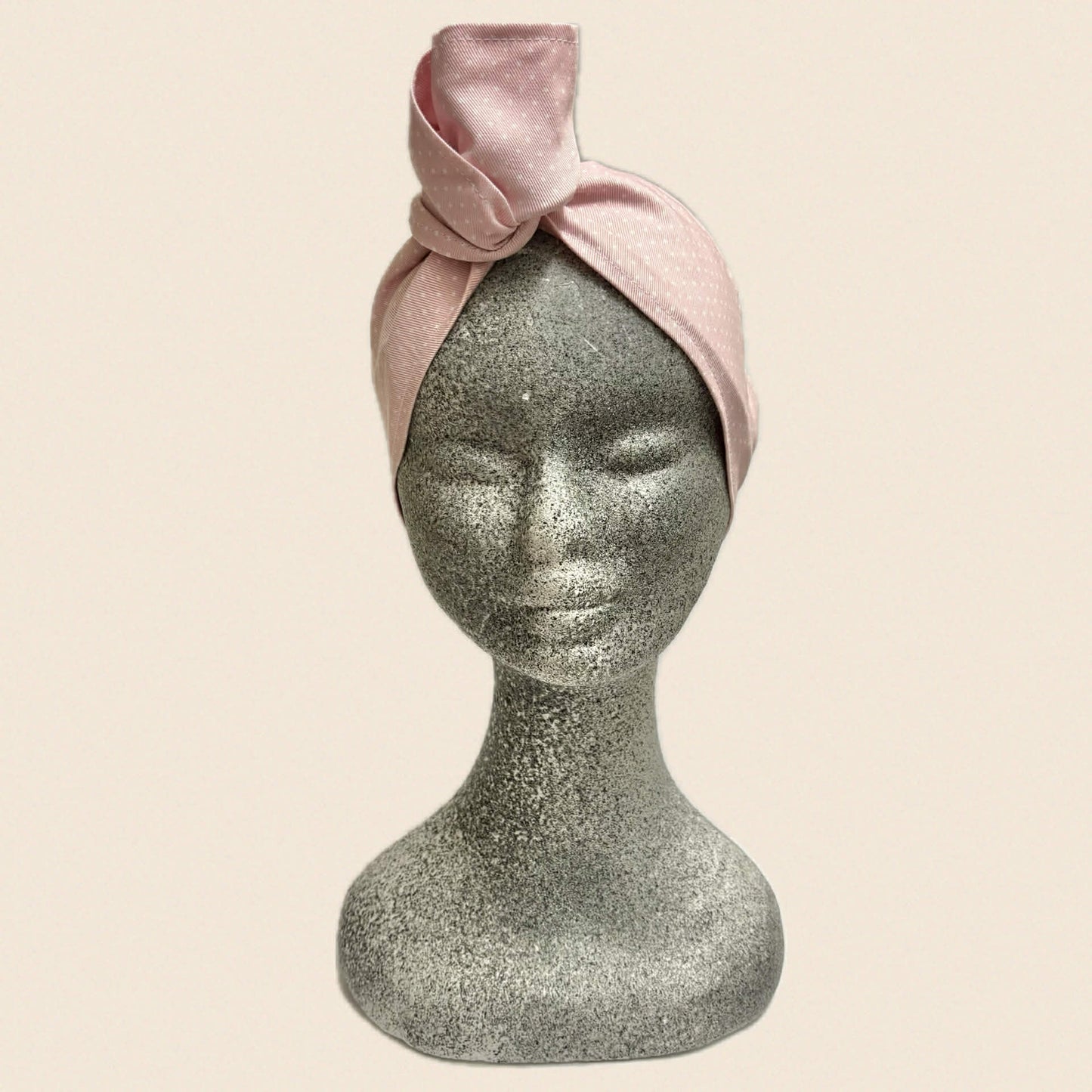 OH SEW ROSY: WIRE HEADBAND - Soft Pink with White Dots