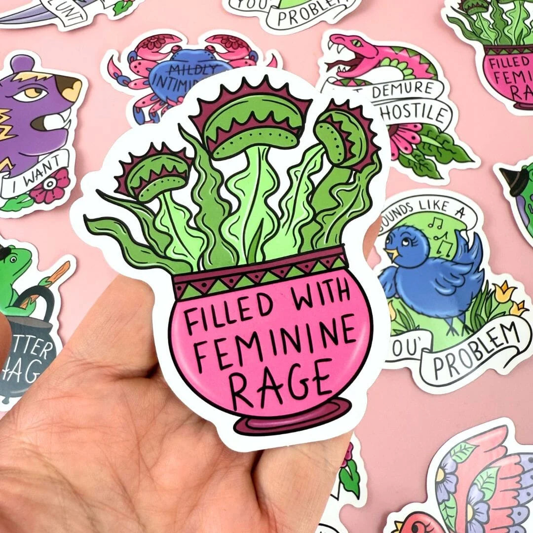 JUBLY-UMPH - "Filled with Feminine Rage" - Sticker