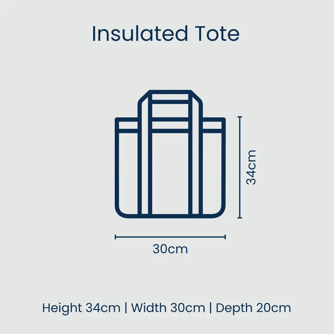 PROJECT TEN - "Sardine" MEDIUM INSULATED TOTE/SHOPPER BAG