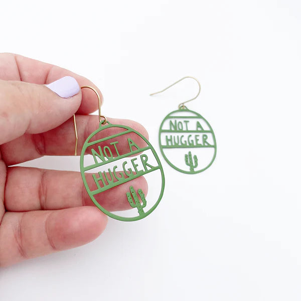 DENZ & CO- Midi Not a Hugger in Green- DANGLE EARRINGS