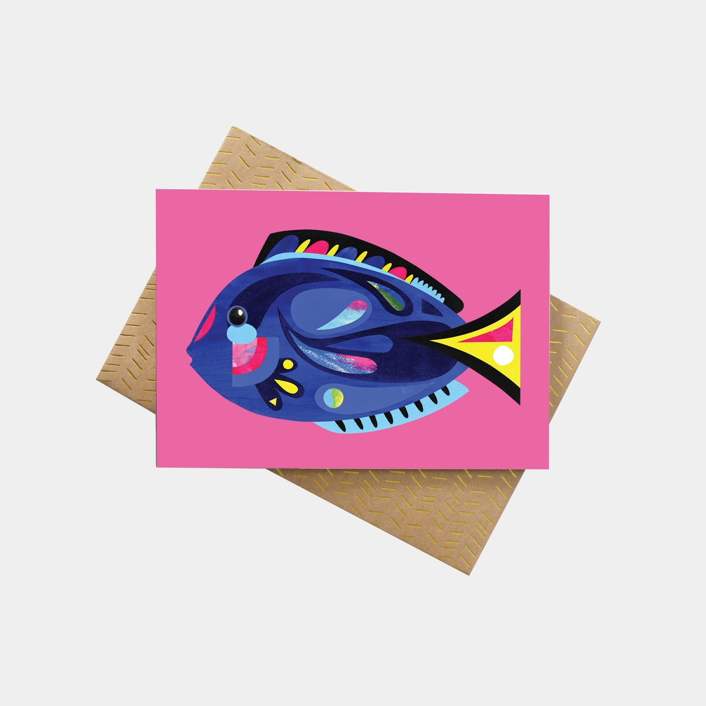PETE CROMER - BLUE TANG - GREETING CARD