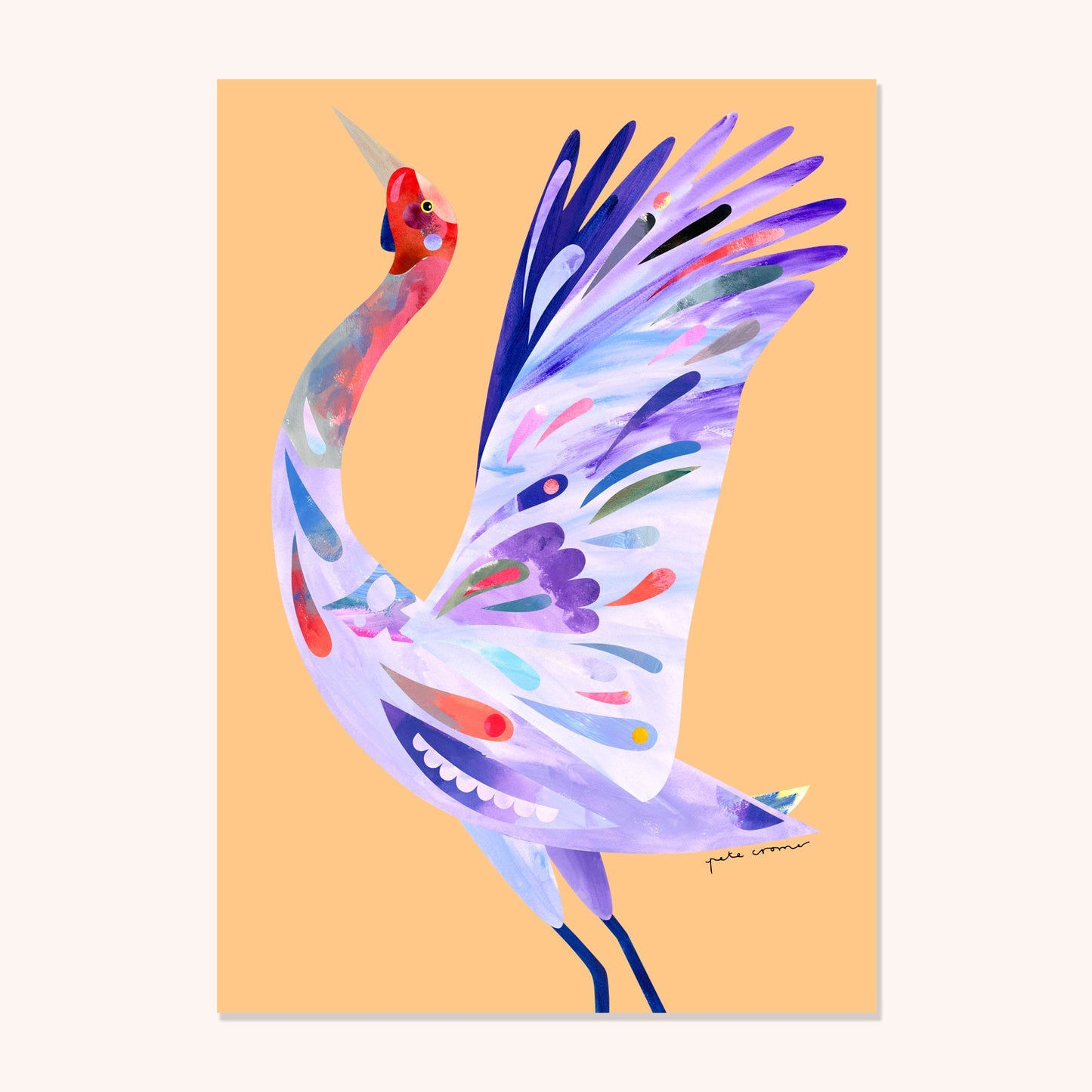 PETE CROMER - BROLGA A4 FINE ART PRINT