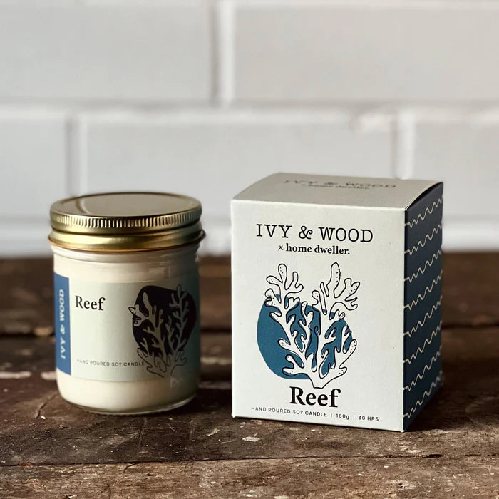 IVY & WOOD - Reef Scented Candle 'Homebody' Collection