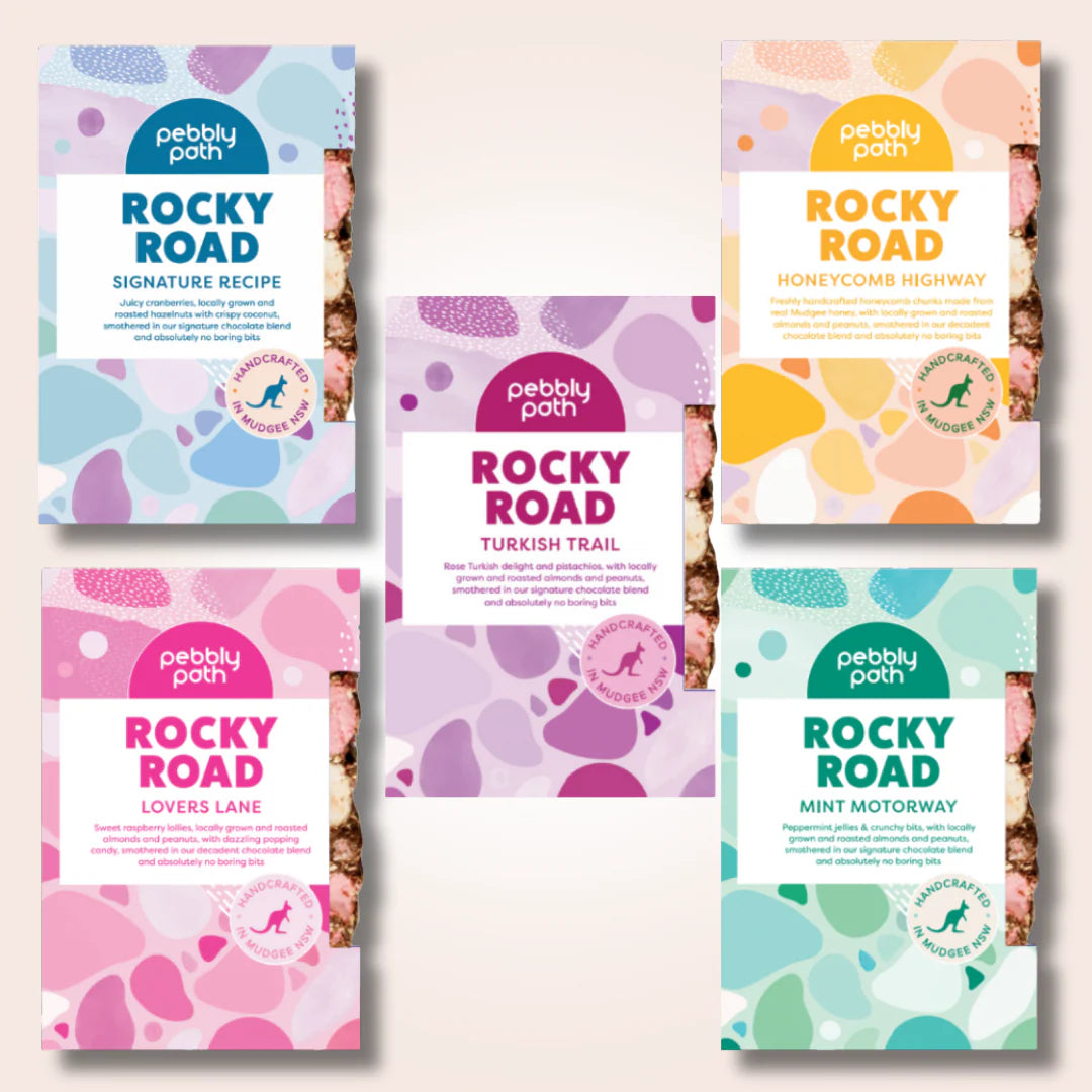 PEBBLY PATH- Rocky Road Bars - Lovers Lane Flavour- 100G