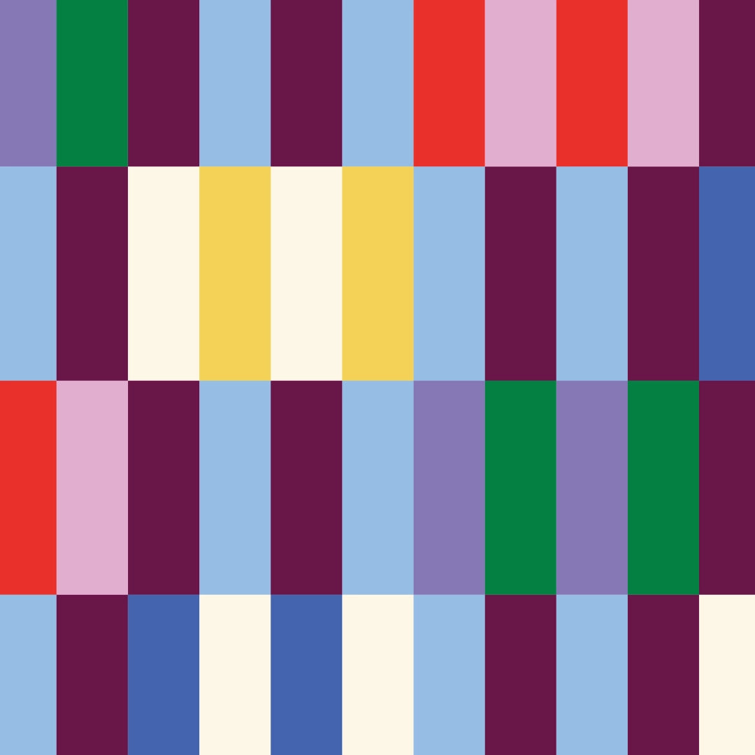 PROJECT TEN - "Multi Stripe" TINY Zip Pouch