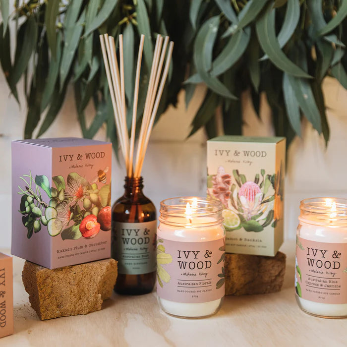 IVY & WOOD - Kakadu Plum & Cucumber Reed Diffuser - 'Australiana' Collection