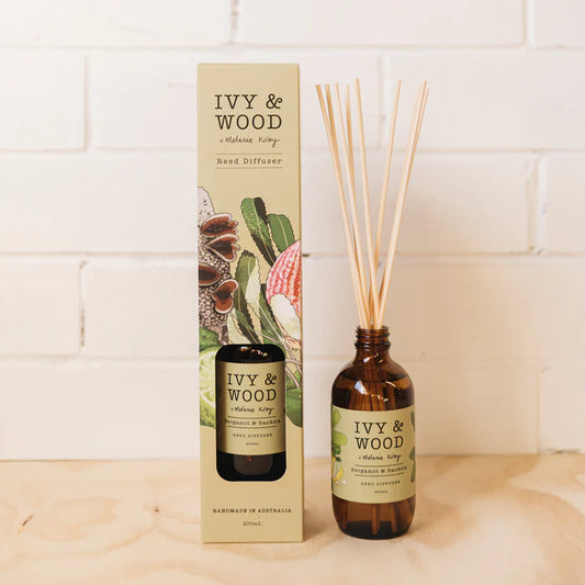 IVY & WOOD - Bergamot & Banksia Reed Diffuser - 'Australiana' Collection