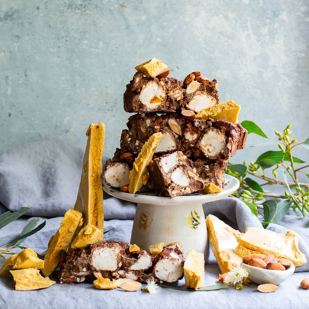 PEBBLY PATH- Honeycomb Highway Rocky Road- 200g