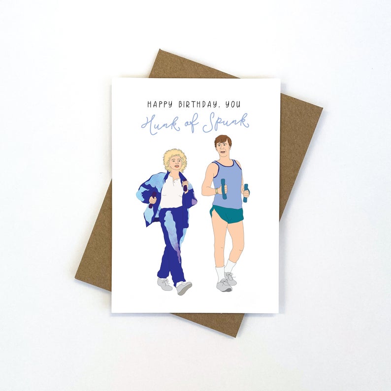 CANDLE BARK CREATIONS - FAMOUS FRIENDS- KATH & KEL birthday Gift Card