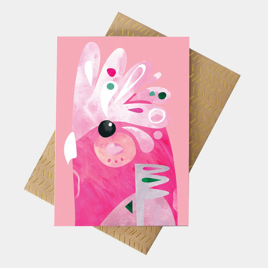 PETE CROMER - GALAH GREETING CARD